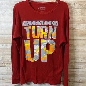 Everybody Turn Up Long Sleeve Thermal Size Large